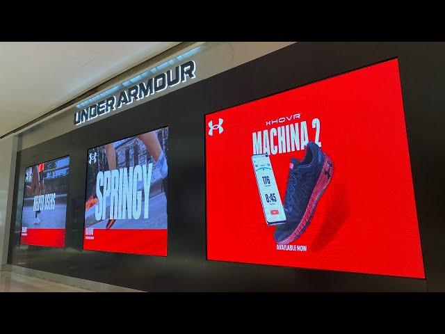 Indoor LED Display at Under Armour Pavilion KL | LED Screen Malaysia