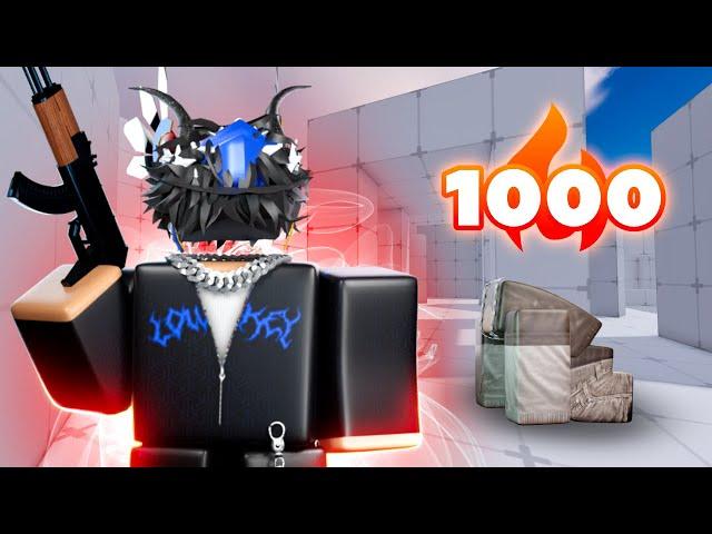 I ended a 1000 WIN STREAK in ROBLOX RIVALS..