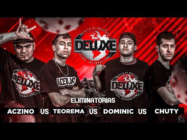 Chuty vs Aczino vs Teorema vs Dominic | Eliminatorias | BDM Deluxe 2018.