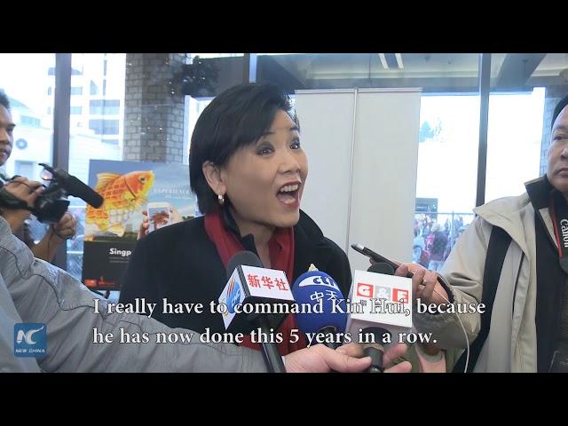 Chinese culture themed float highlights 129th Rose Parade in U.S.