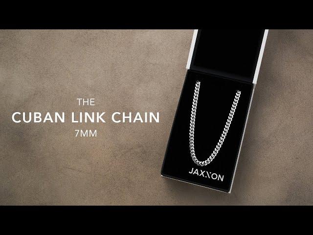 Men's Silver Cuban Chain - 7mm | Men's Jewelry Unboxing | JAXXON