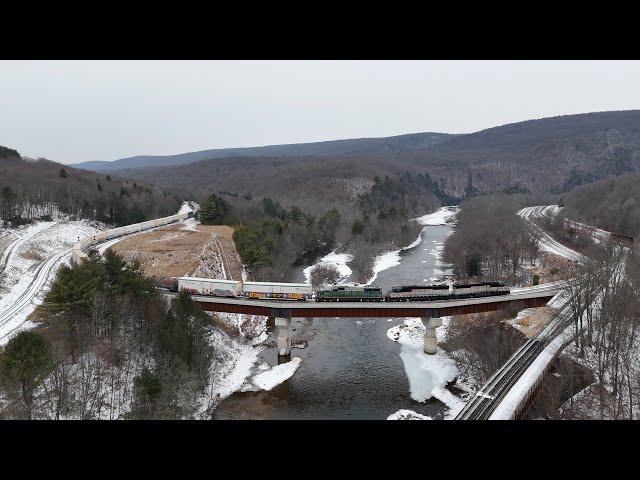 North Reading Fast Freight Mini Chase Tamaqua to Lehigh Gorge