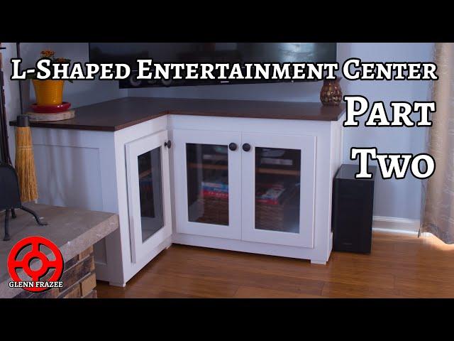 Finish Prep, Doors, and Bottom Shelf | L-Shaped Entertainment Center | Part 2