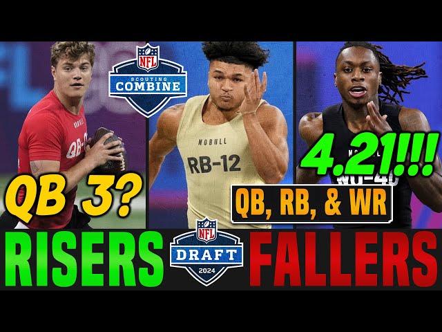 2024 NFL Combine Risers & Fallers | QB, RB, & WR