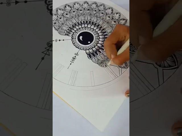 Easy Mandala Art for beginners|| How to draw Mandala Art for beginners#artist#clock#easy#mandala