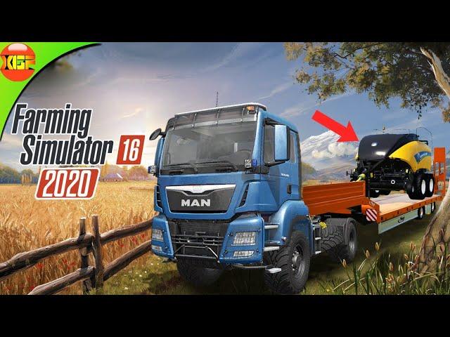 Harvesting Wheat  and Making Straw Bales | Farming Simulator 16 Timelapse Gameplay fs16