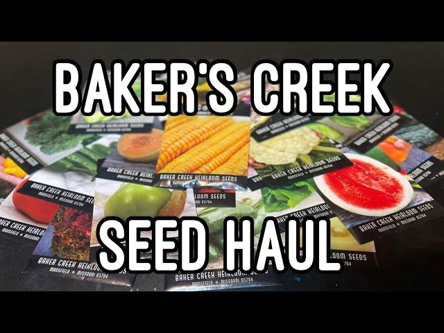 BAKER'S CREEK seed haul | Entire garden using ONLY seeds from RARESEEDS.COM