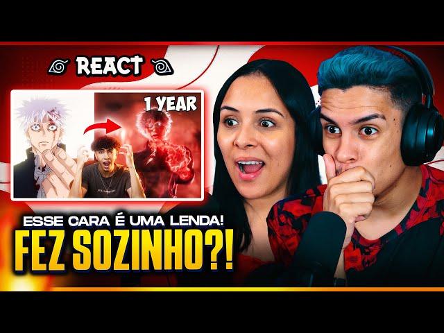 Ele passou 365 DIAS criando GOJO vs TOJI em LIVE ACTON!!!  | [Casal Jounin React] 