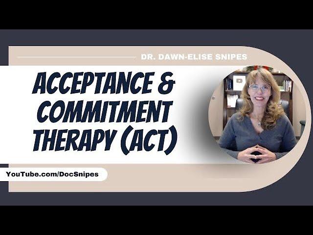 Acceptance and Commitment Therapy | CBT therapist Aid