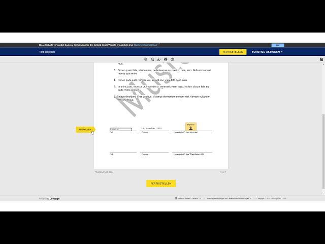 Signieren DocuSign