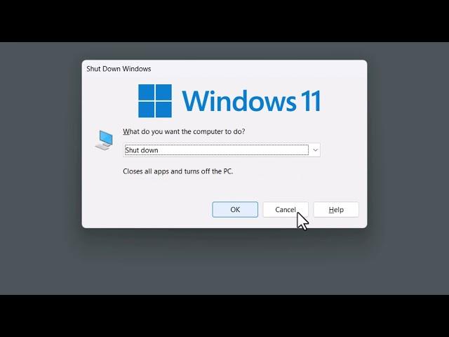 shortcut to restart windows 11