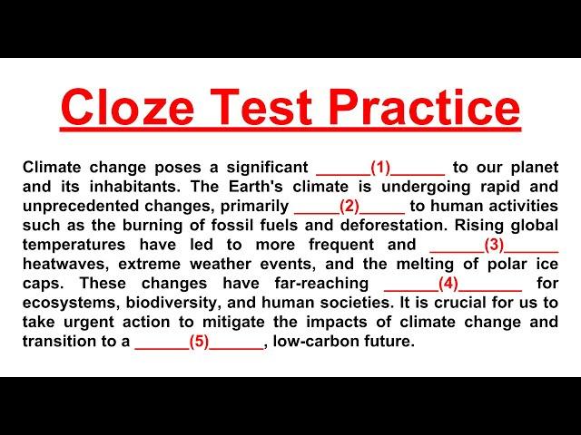 Cloze Test Questions with Answers || Cloze Test Practice for SSC CGL, MTS, Banking, NDA, CDS, AFCAT