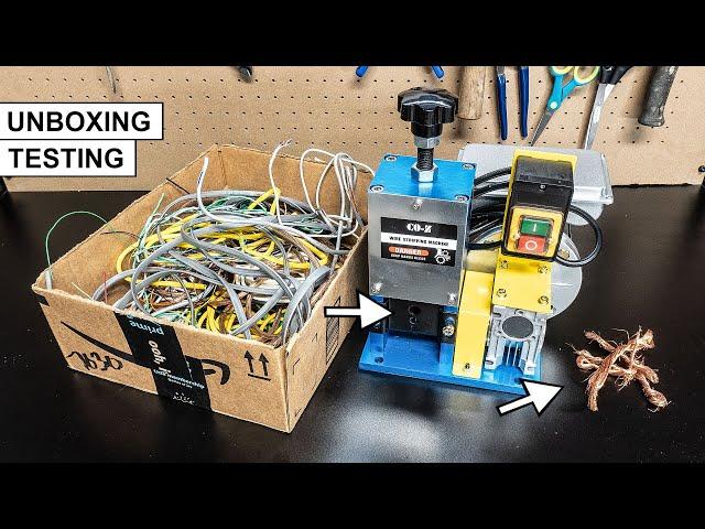 CO-Z Automatic Motorized Electric Wire Stripping Machine Unboxing & Testing