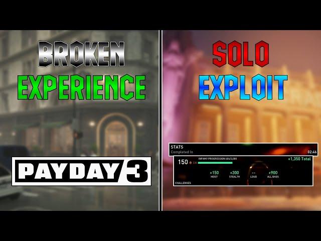 PAYDAY 3 NEW BEST XP FARM (Solo Mode Exploit!)