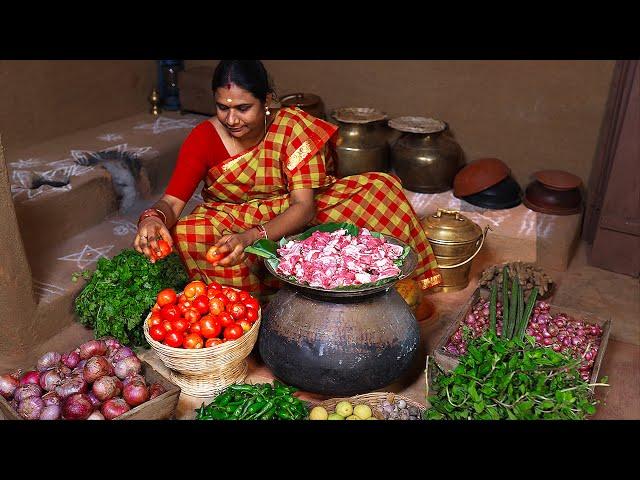 Delicious Mutton Biryani In A Traditional Mud House | Experience Traditional Life Style