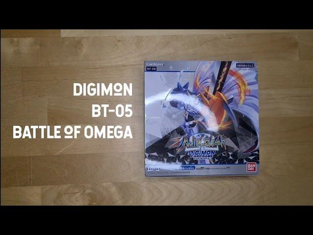 [ Digimon ] Cracking into a BT-05 Battle of Omega booster box! 12 booster packs opening