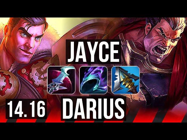 JAYCE vs DARIUS (TOP) | 7 solo kills | EUW Master | 14.16