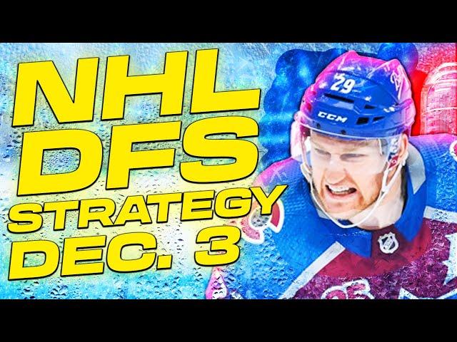 NHL DFS Strategy Tuesday 12/3/24 | DraftKings & FanDuel Daily Fantasy Hockey Picks