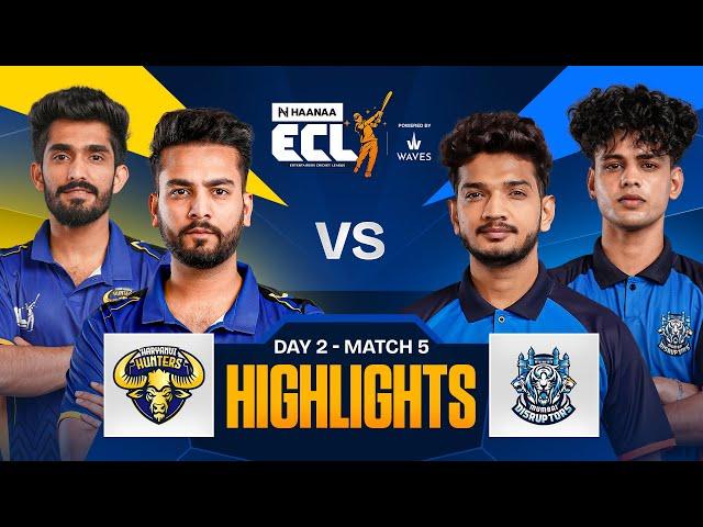 Elvish Finishes off in style vs Munawar’s Disruptors | Match 5 - Highlights | ECLT10