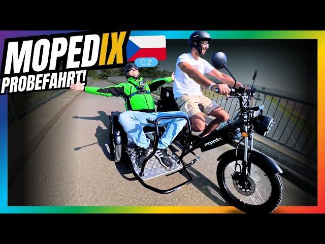 MopedIX Probefahrt - eRoller Dresden ️ Wie gut fährt sich das E-Moped aus Tschechien?  #Mopedix