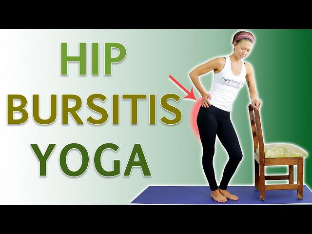 How To Relieve Heal & Ease Hip Bursitis Pain  Hip Bursitis Yoga