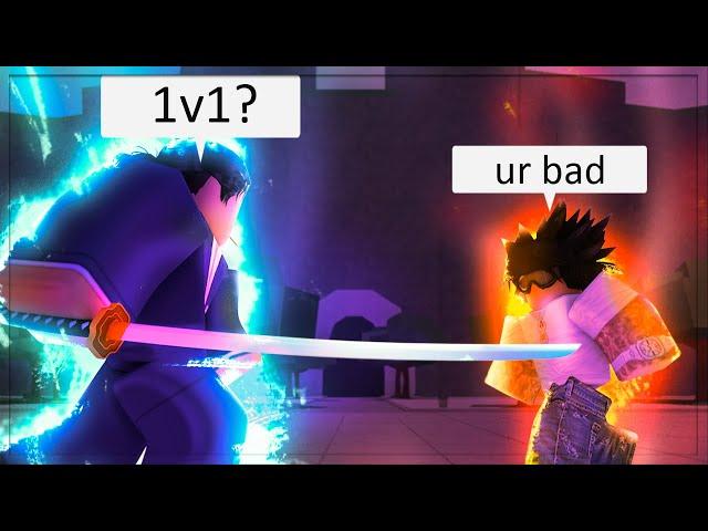 i Met A TOXIC Player, So I 1V1'd him.. (Roblox The Strongest Battlegrounds)