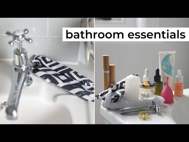 My SUSTAINABLE Bathroom Essentials