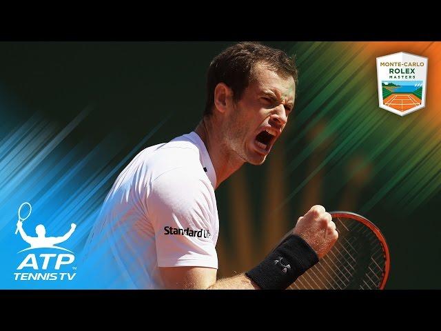 Andy Murray's top 5 shots in Gilles Muller win | Monte-Carlo Rolex Masters 2017 Day 4