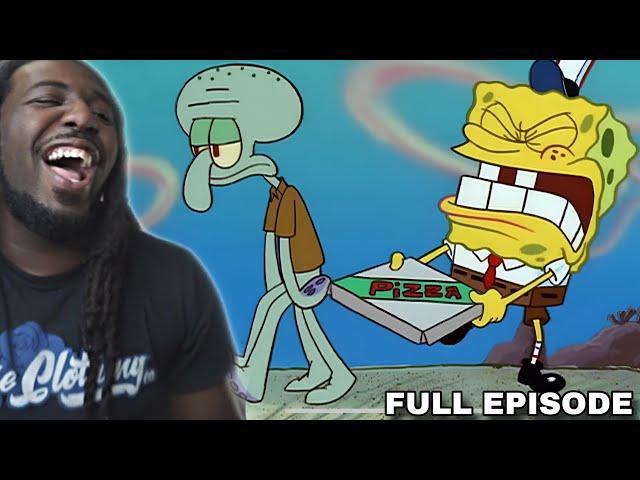 SpongeBob and Squidward Delivers a PIZZA!!! | Season 1 Episode 5