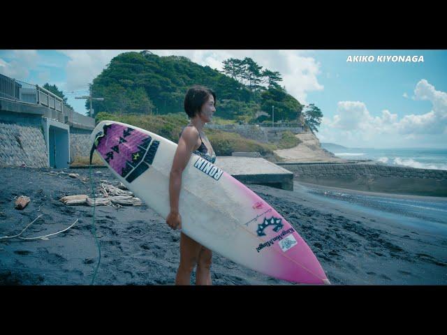 アマチュアトップサーファー 清永亜希子 さん 稲村ヶ崎　サーフィン Surfing 空撮 ドローン drone