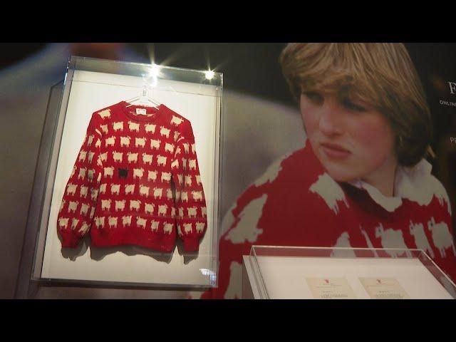 Princess Diana's iconic 'black sheep' sweater up for auction