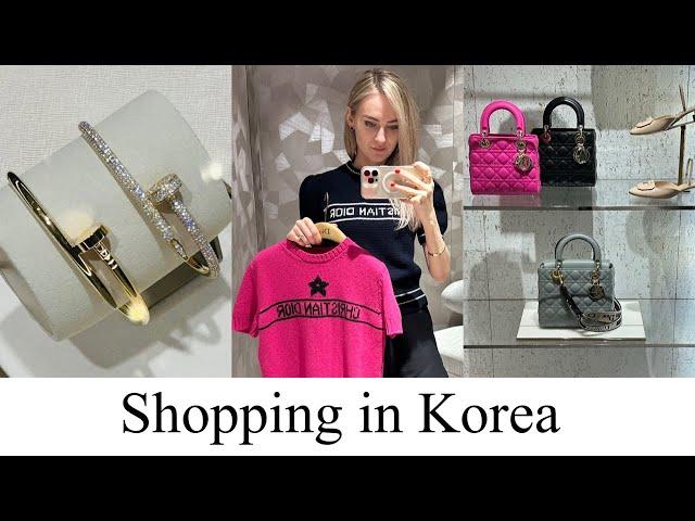 KOREA SHOPPING VLOG  | Chanel, Celine, Dior, Van Cleef, Cartier and Fendi