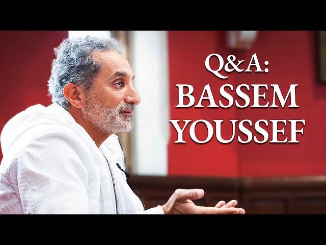 Comedian Bassem Youssef on coverage of Israel vs Palestine, student protests & the role of satire