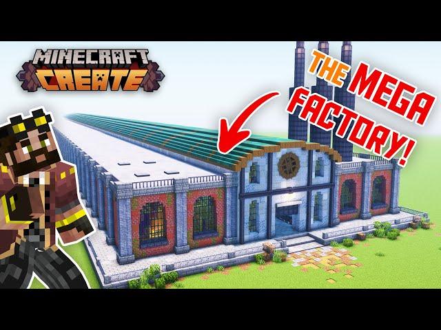 I built 25+ CREATE FARMS in one GIANT factory in Minecraft Create Mod
