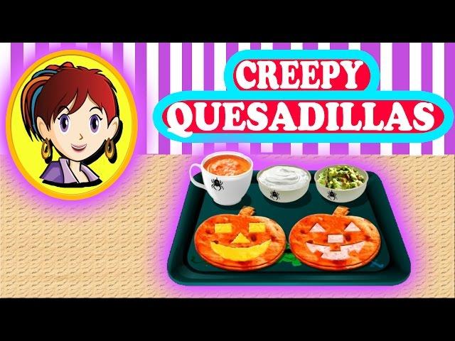 Sara's Cooking Class : Jack-O-Lantern Quesadillas Gameplay  Free Real Recipe Inside! 