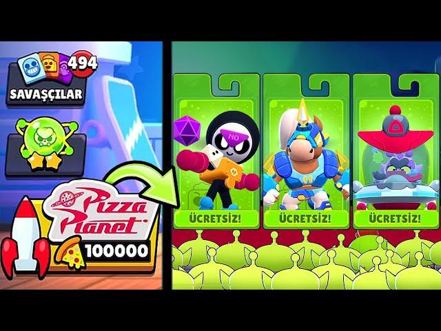 PİZZA RESTORANINDAKİ TÜM ÜCRETSİZ TEKLİFLERİ ALDIM Brawl Stars