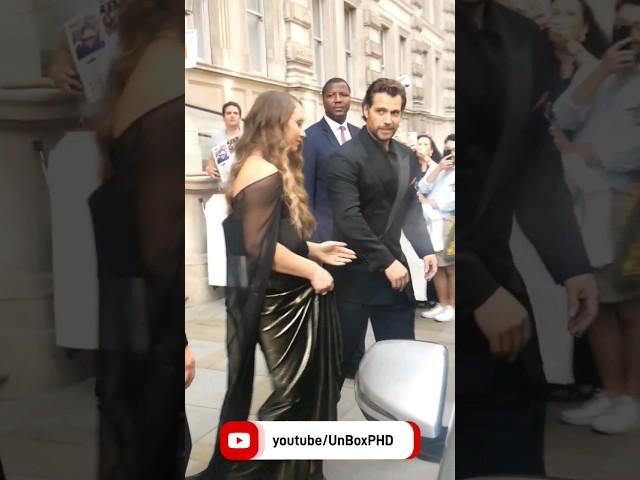 Henry Cavill and Girlfriend leaving hotel for The Witcher Season 3 Premiere #henrycavill #thewitcher