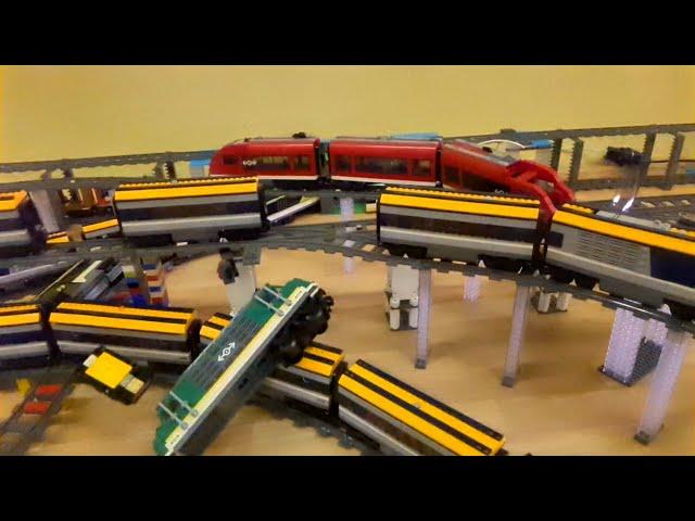 LEGO Train Crashes - Super Slow Motion #01 | recorded with 960fps