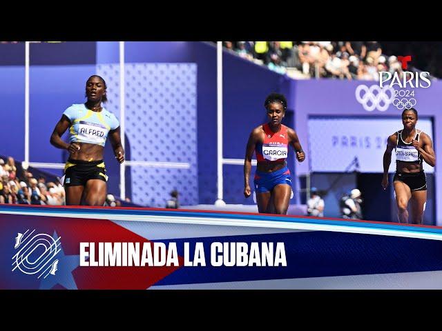 Yunisleidy García, de Cuba, queda eliminada en prueba de 100 metros | Juegos Olímpicos París 2024