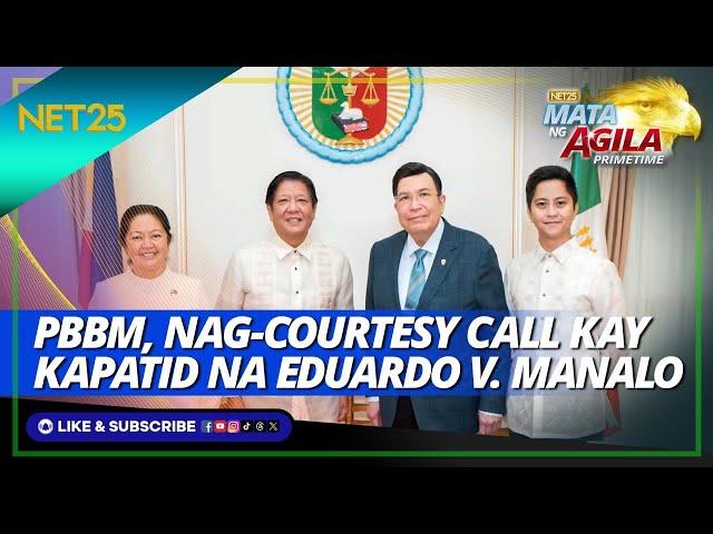 Pangulong Marcos Jr., nag-courtesy call kay Kapatid na Eduardo V. Manalo