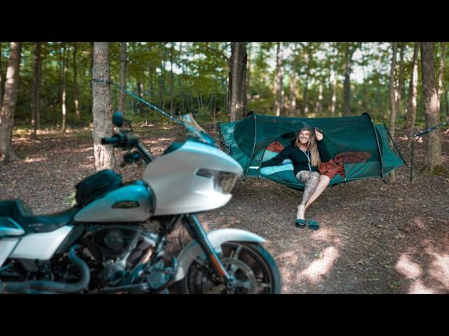 Solo Motorcycle Camping Trip: A Peaceful Escape