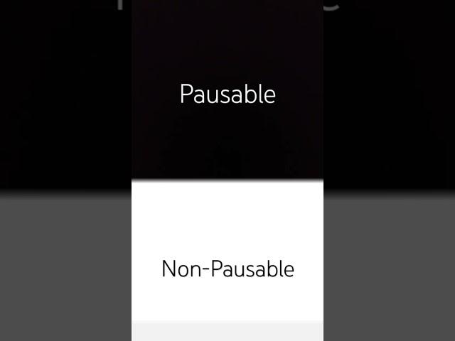 Pausable & Non-Pausable Video