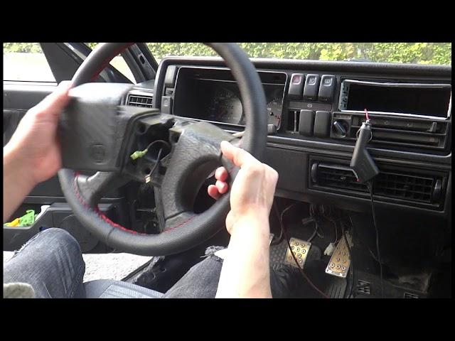  VW Golf 2 change steering wheel