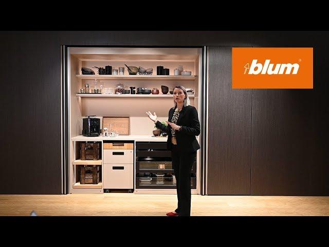 Pocketsystems: Hide large living areas | Blum @ interzum 2019