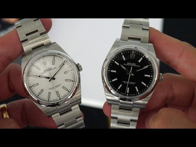 Up Close: The Rolex Oyster Perpetual 39mm Black and White