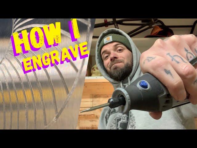 Metal Art BEHIND THE SCENES! How to ENGRAVE METAL!