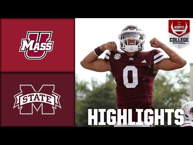 UMass Minutemen vs. Mississippi State Bulldogs | Full Game Highlights | ESPN College Football