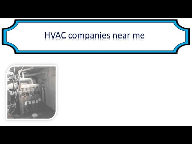 Hvac companies near me