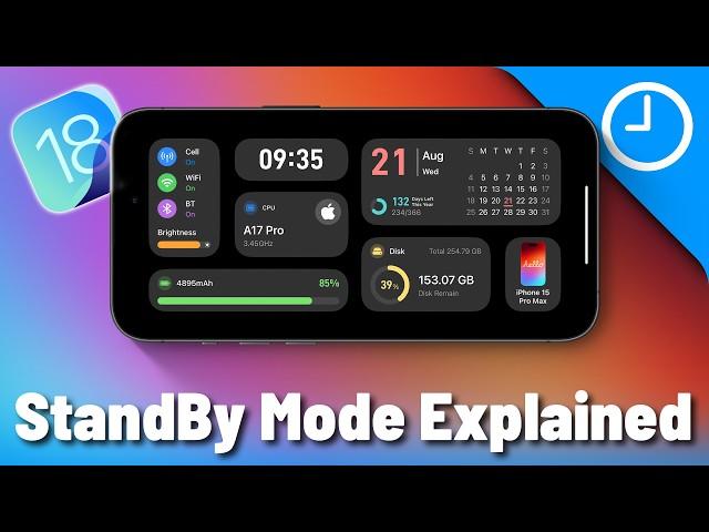 How To Use iOS 18 StandBy Mode Like A Pro! | 7 Best StandBy Mode Widget!