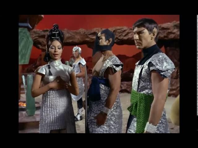 Spock being challenged by T'Pring during Pon Farr